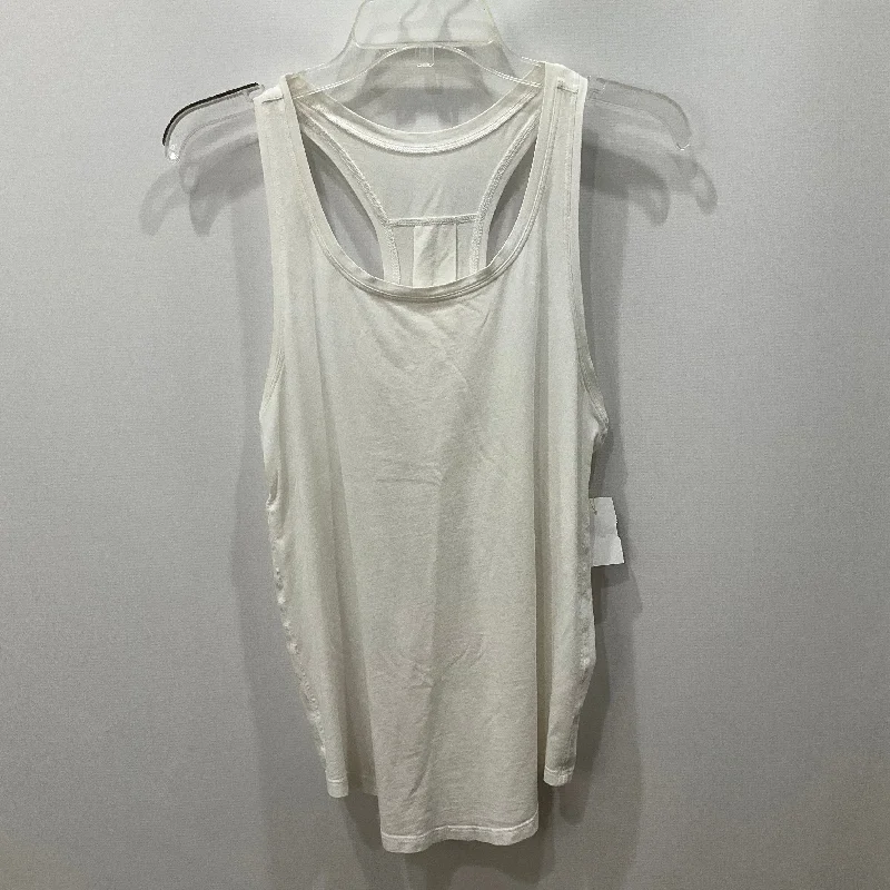 Bargain Prices Athletic Tank Top By Lululemon In White, Size: 8