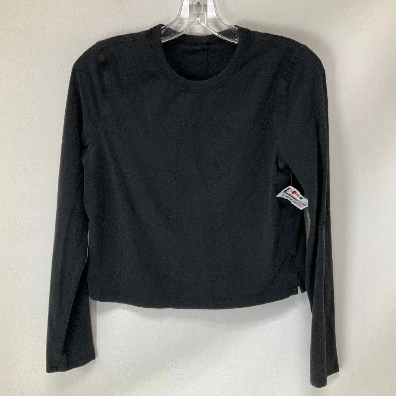 Deal of the Day Athletic Top Long Sleeve Crewneck By Lululemon In Black, Size: 6