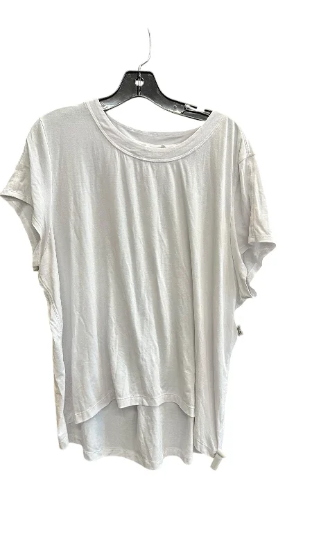 Time-Limited Offer Athletic Top Short Sleeve By Athleta In White, Size: L
