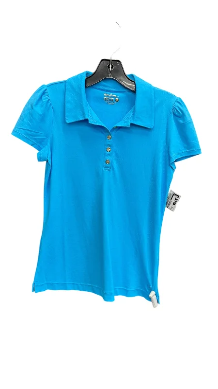 Don't Wait Athletic Top Short Sleeve By Lilly Pulitzer In Blue, Size: Xs