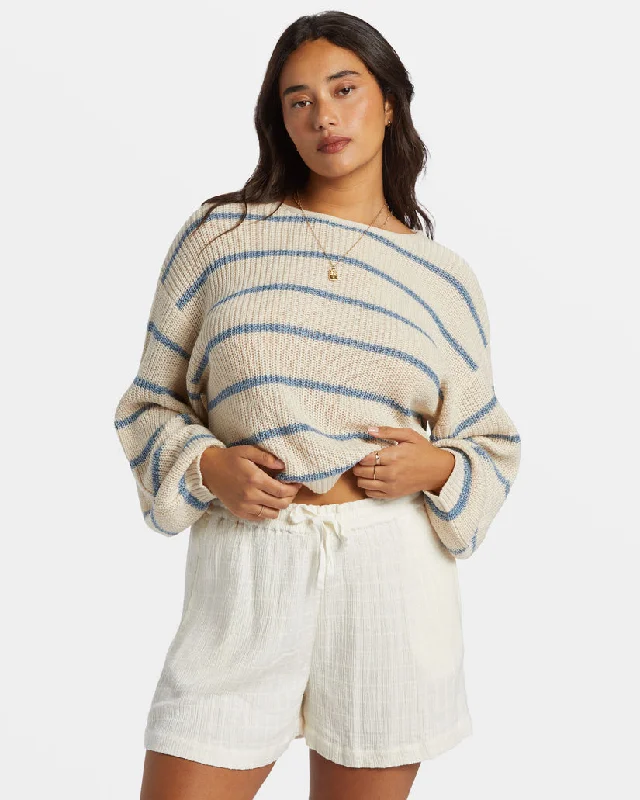 Amazing Deals Billabong Sunset Elastic Waist Shorts - SALT CRYSTAL