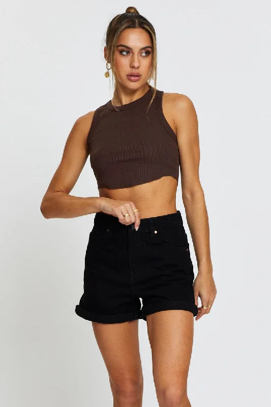Deal Alert Black Denim Shorts