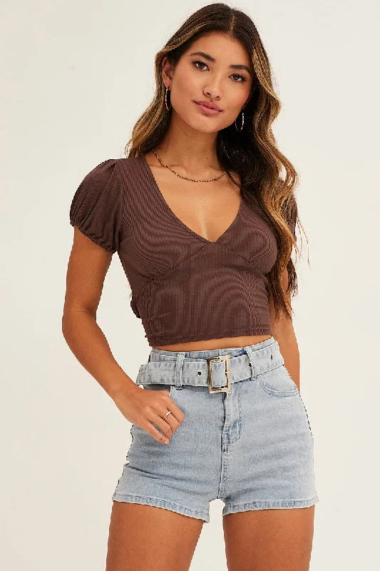 Buy More, Save More Blue High Waist Denim Shorts Skinny
