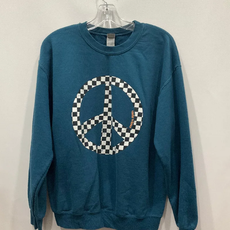 Deep Discounts Blue Sweatshirt Crewneck Cmc, Size M