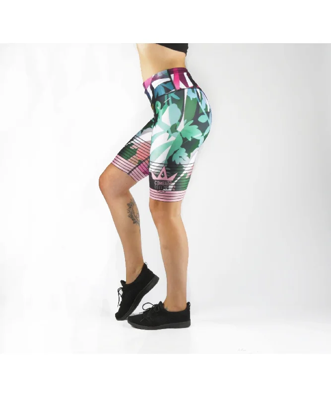 Combat Dollies Botanic Long Gym Shorts