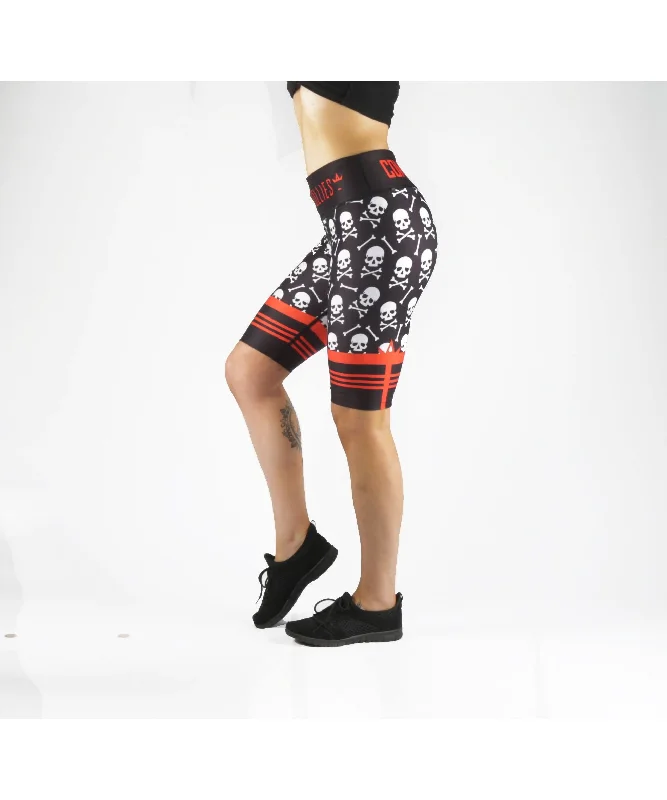 Combat Dollies Skull & Crossbones Cycle Shorts