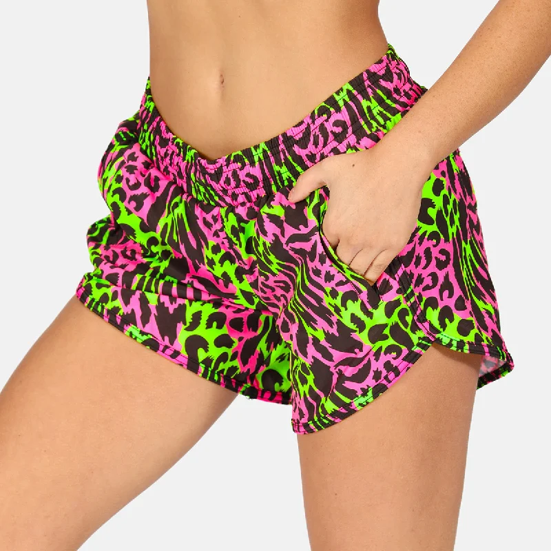 Feline Fusion Loose Fit Workout Shorts