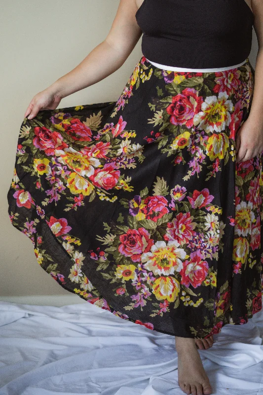 Floral Wrap Skirt