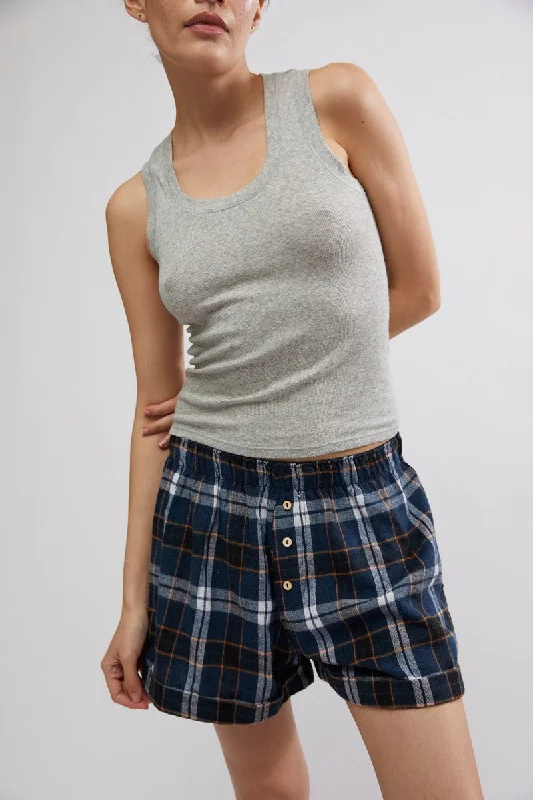 Unbeatable Prices Free People Sunday Morning Boxer - MIDNIGHT COMBO
