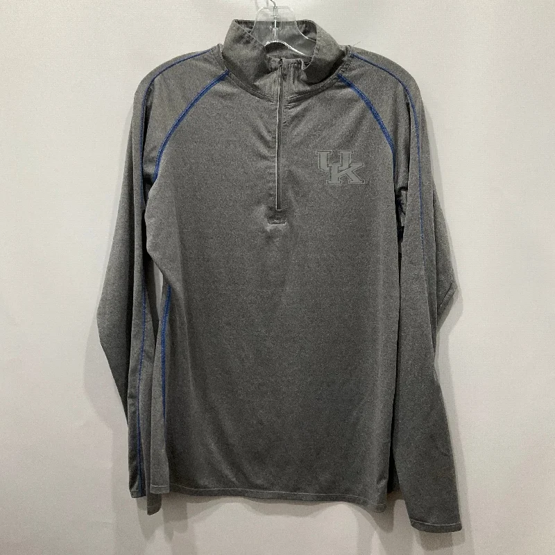 Value Deals Grey Athletic Sweatshirt Collar Knights Apparel , Size L