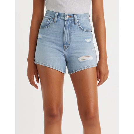 Stock Clearance Levi's High Waisted Mom Short Light Touch Short - 0031 LIGHT TOUCH