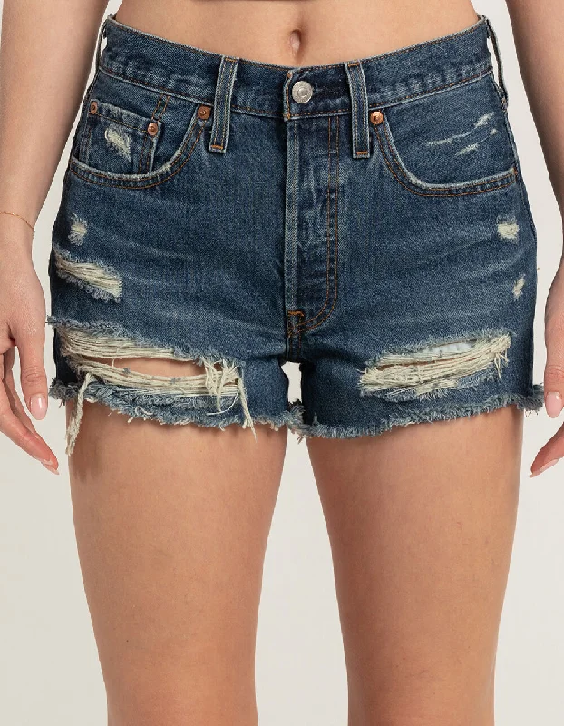 Hurry In Levi's 501 High Rise Shorts - Blame Game
