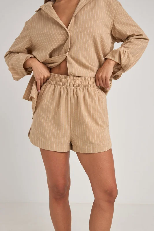 Price Smash Rhythm Byron Striped Short - NATURAL