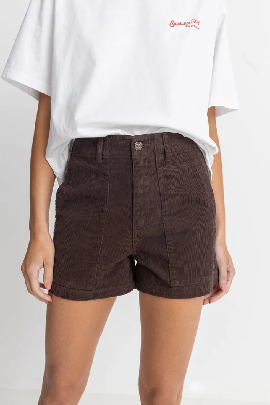 Final Clearance Rhythm Fatigue Corduroy Short - CHOCOLATE