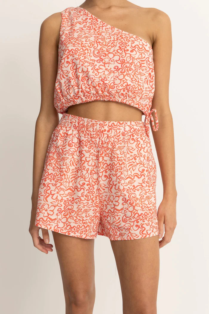 Big Savings Rhythm Islander Floral Beach Short - CORAL