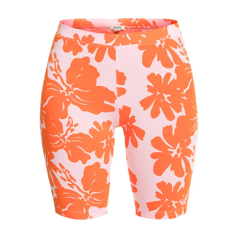 Roxy Surf Kind Kate Women's Biker Shorts - Pink/Orange