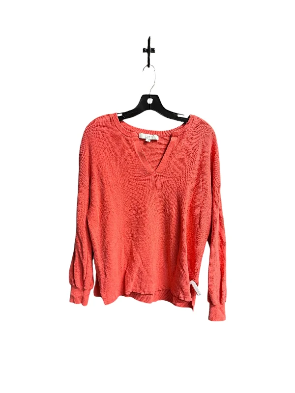 Discount Extravaganza Sweater By Loft In Coral, Size: L