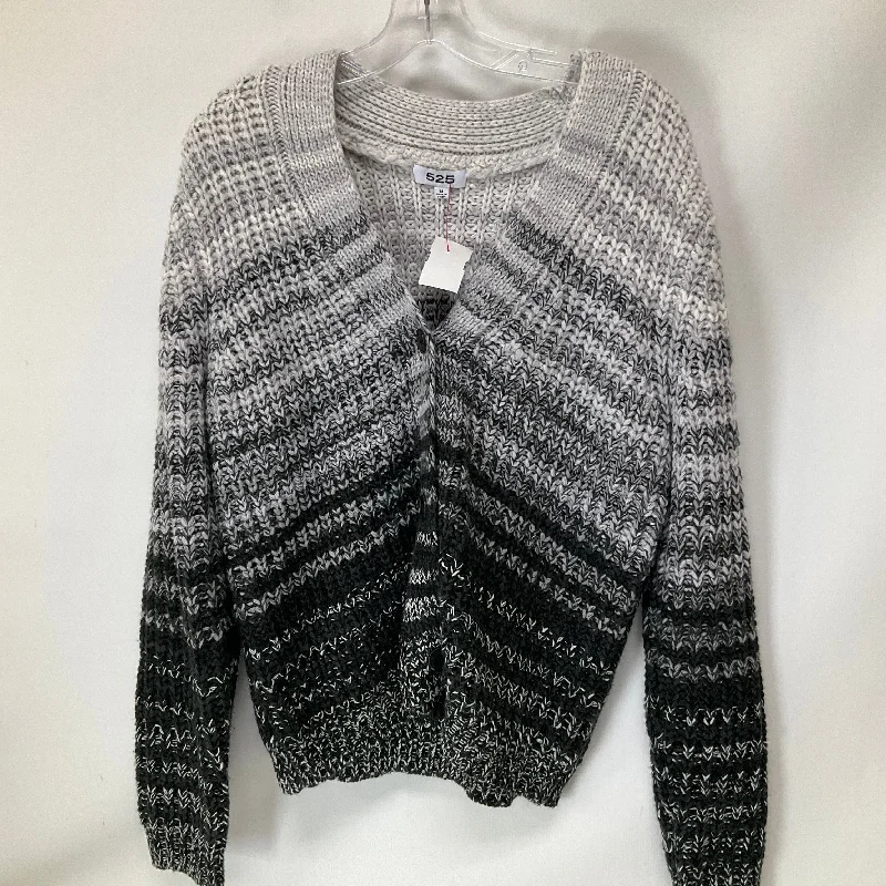 YEAR-End Clearance Sweater Cardigan By 525 In Grey, Size: M