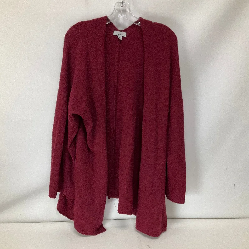 Quick Sale Sweater Cardigan By Allison Joy In Red, Size: M