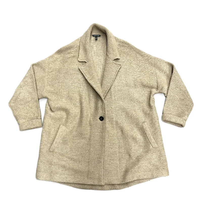 Markdown Madness Sweater Cardigan By Eileen Fisher In Tan, Size: Xl