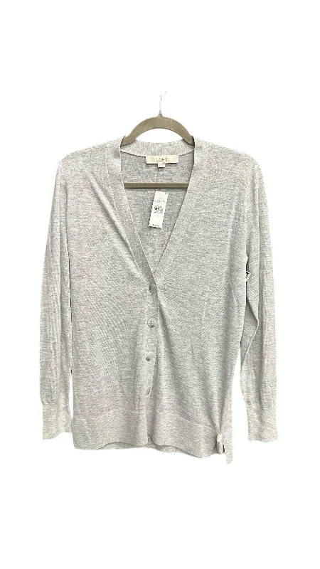 Weekend Special Sweater Cardigan By Loft In Grey, Size: S