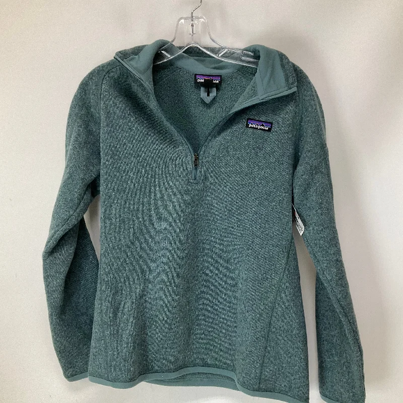 Stock Clearance Sweatshirt Collar By Patagonia In Green, Size: M