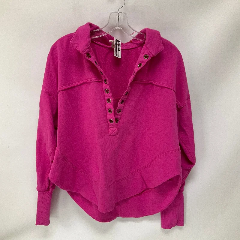 Amazing Deals Sweatshirt Collar By Pilcro In Pink, Size: M