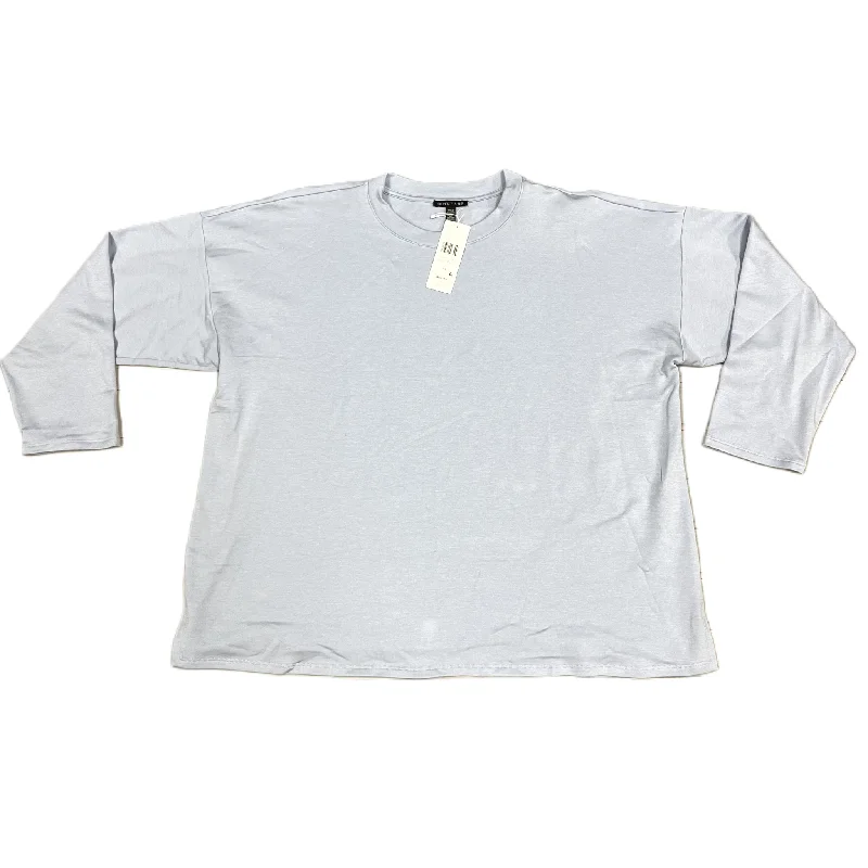 Buy Now Sweatshirt Crewneck By Eileen Fisher In Blue, Size: 2x