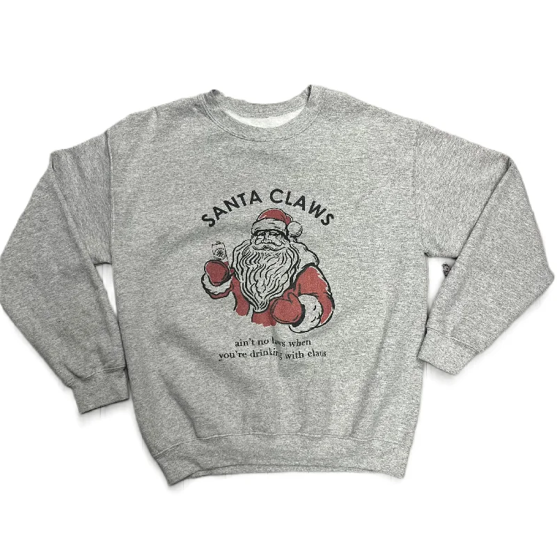 Super Deal Sweatshirt Crewneck In Grey, Size: M
