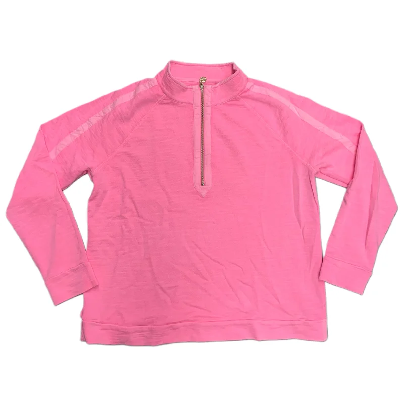 Limited Edition Sweatshirt Designer By Lilly Pulitzer In Pink, Size: L