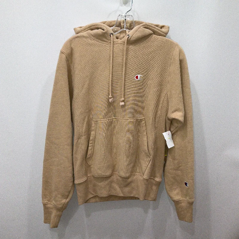 Shop and Save Sweatshirt Hoodie By Champion In Tan, Size: Xs