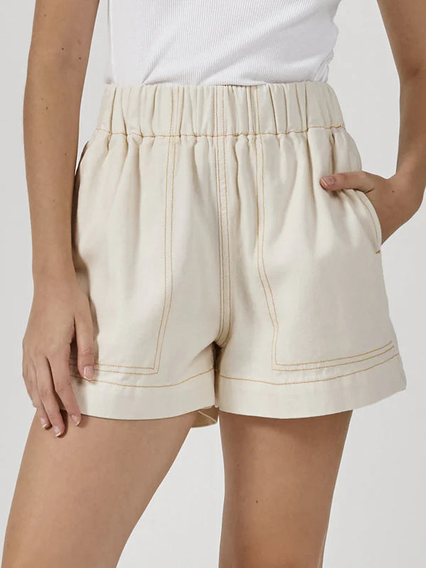 The Best Prices Thrills EASE UTILITY SHORT - HERITAGE WHITE/CITRUS