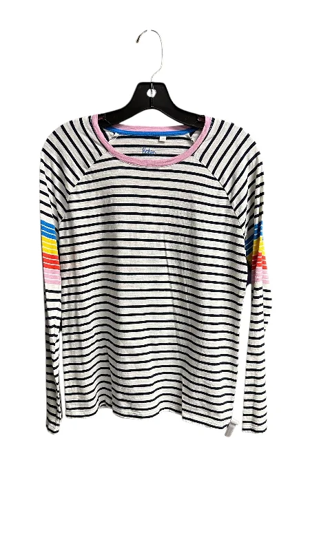 Savings Bonanza Top Long Sleeve By Boden In Striped Pattern, Size: M