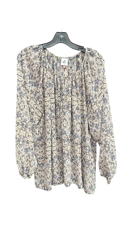 Weekend Deal Top Long Sleeve By Cabi In Multi-colored, Size: Xl