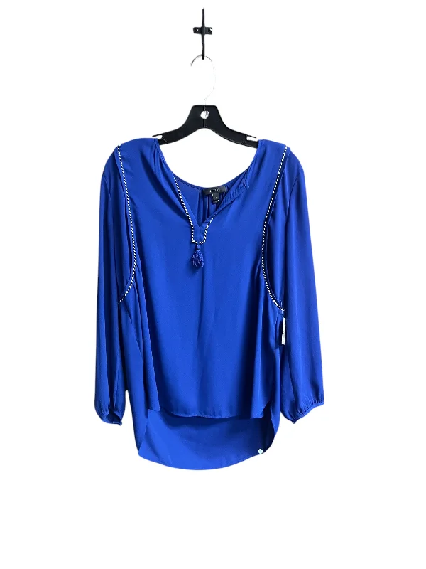 Grand Opening Sale Top Long Sleeve By J. Crew In Blue, Size: M