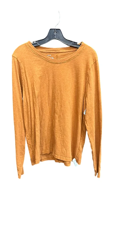 Extra Savings Top Long Sleeve By J. Crew In Orange, Size: Xl