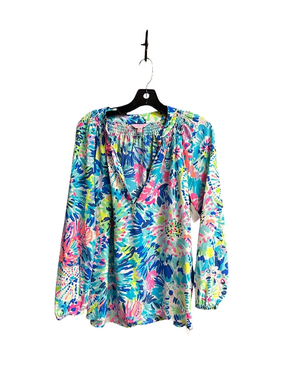 Stock Up and Save Top Long Sleeve By Lilly Pulitzer In Multi-colored, Size: S
