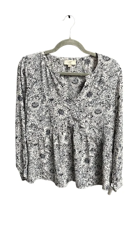 Deep Discounts Top Long Sleeve By Loft In Cream, Size: Xs