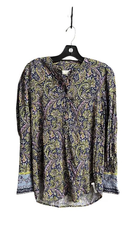 Big Discounts Top Long Sleeve By Loft In Multi-colored, Size: Xs