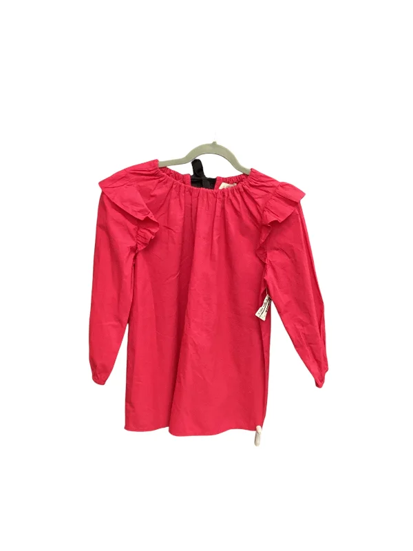 Weekend Flash Sale Top Long Sleeve By Loft In Pink, Size: Xs