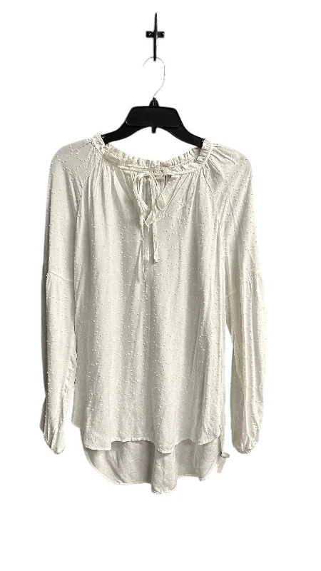 Price Drop Alert Top Long Sleeve By Loft In White, Size: S