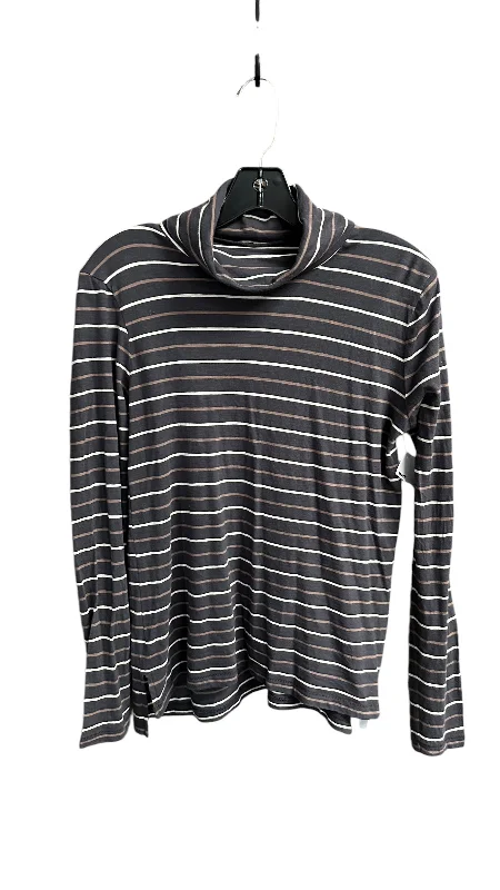 Final Clearance Top Long Sleeve By Madewell In Striped Pattern, Size: S
