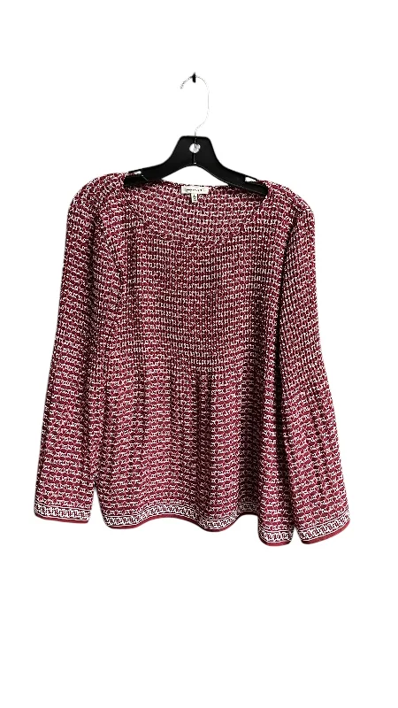 Exclusive Savings Top Long Sleeve By Max Studio In Red, Size: S