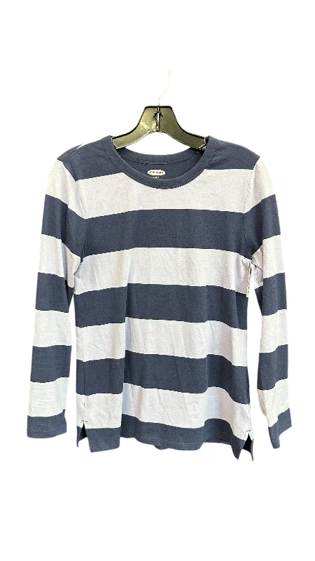 Special Discount Top Long Sleeve By Old Navy In Striped Pattern, Size: M