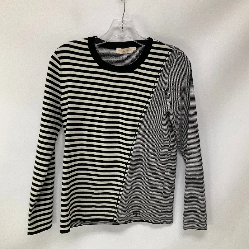 Can't Miss Top Long Sleeve By Tory Burch In Striped Pattern, Size: M