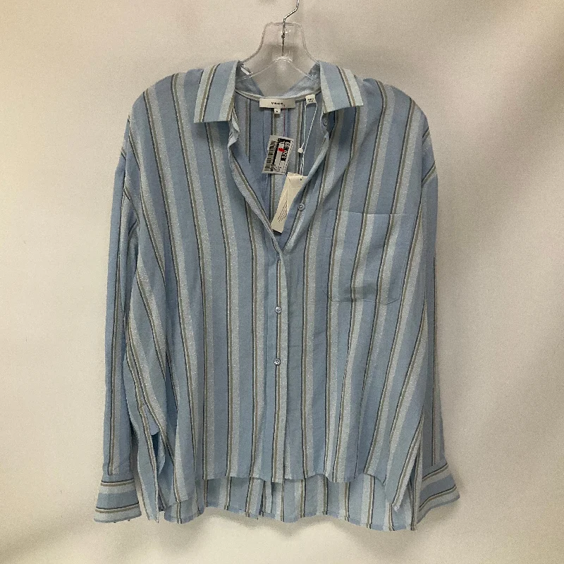 Price Drop Alert Top Long Sleeve By Vince In Blue, Size: M