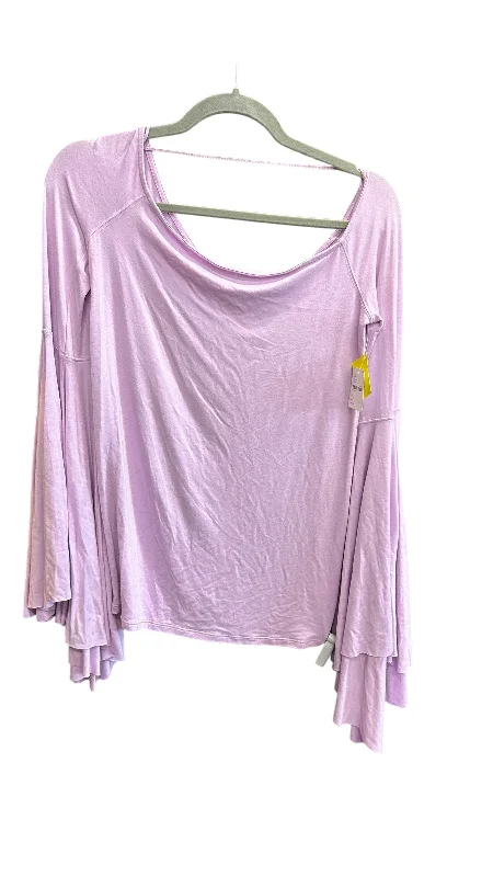 Seasonal Sale Top Long Sleeve By We The Free In Purple, Size: M