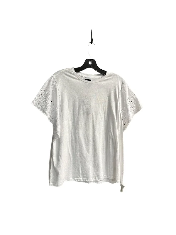 Early Access Top Short Sleeve Basic By Gap In White, Size: Xl