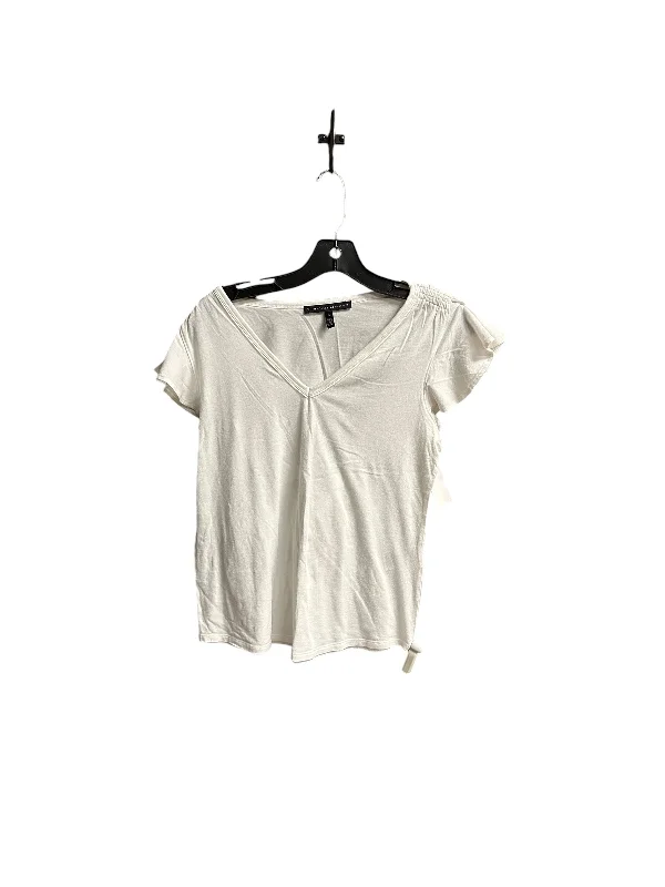 Exclusive Access Top Short Sleeve Basic By White House Black Market In White, Size: S