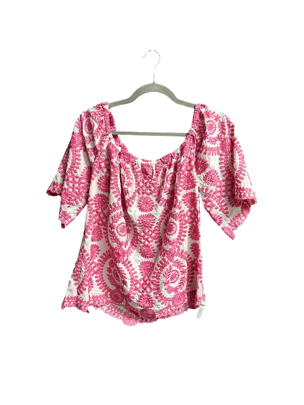 Amazing Deals Top Short Sleeve By Cristina In White, Size: S